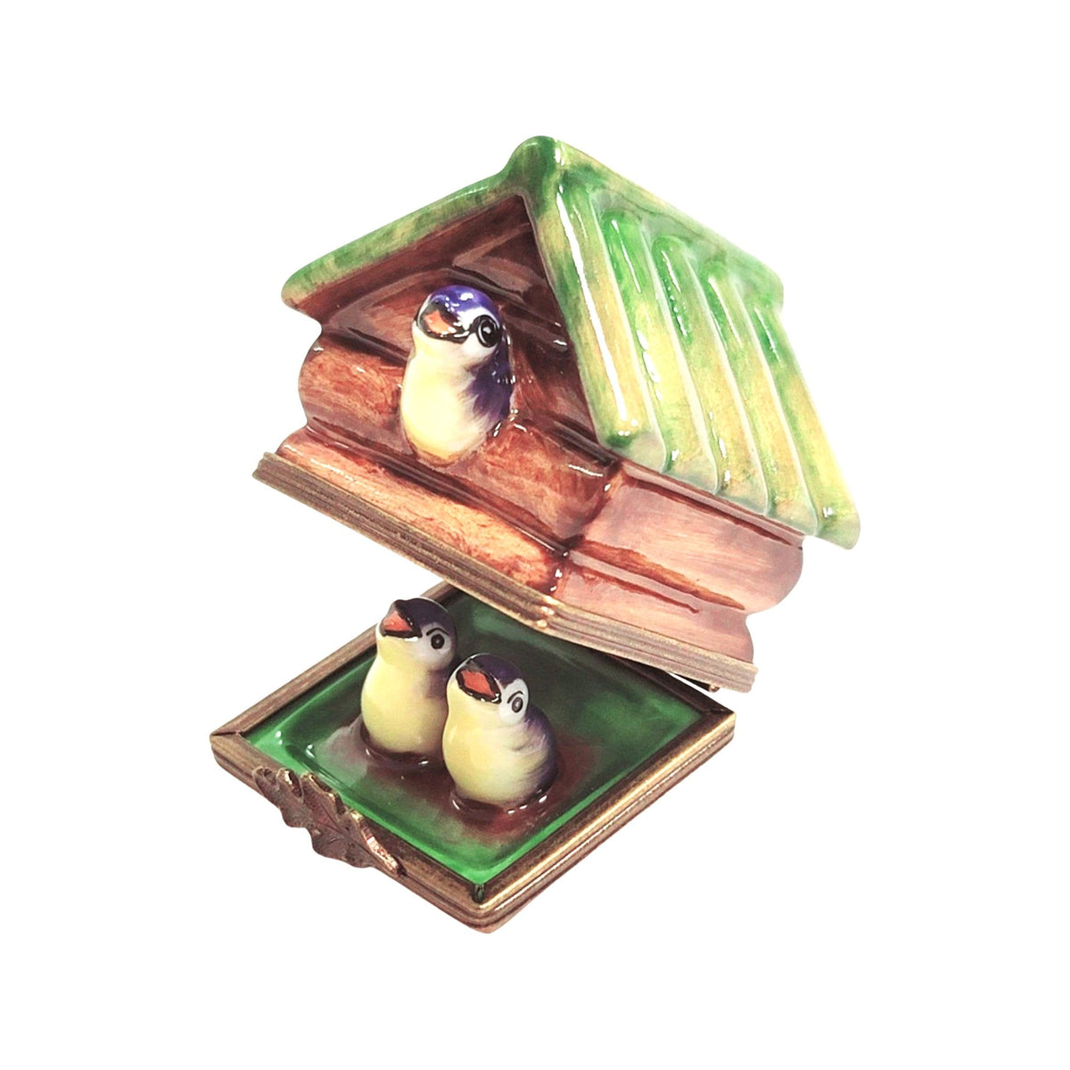 Bird House Porcelain Art Object for Nature Lovers, view 4