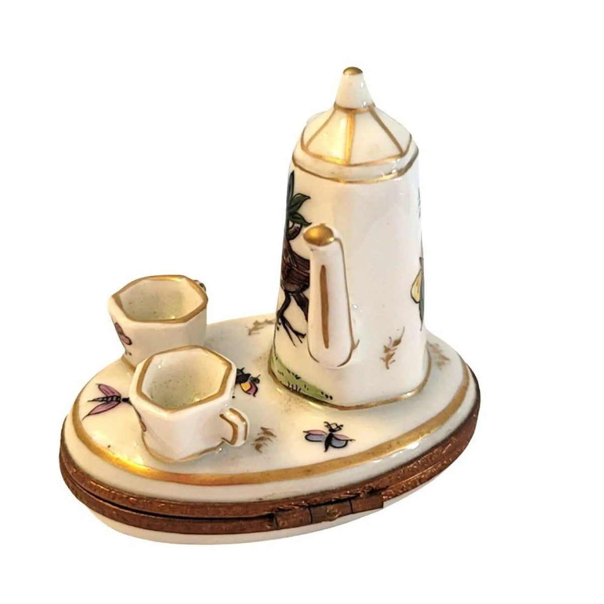 Birds White Limoges Tea Set for Collectors, view 5