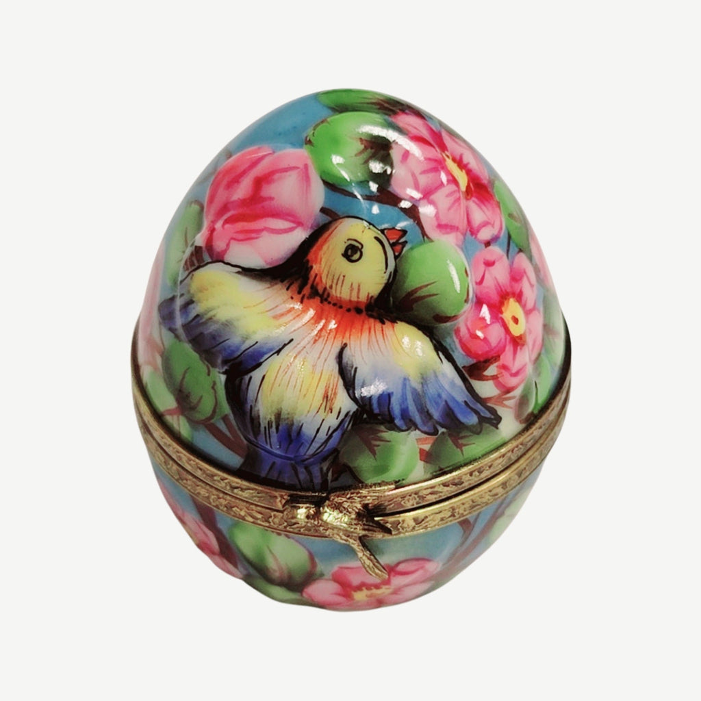Gift idea for someone who loves France: Egg Bird Flowers Limoges box