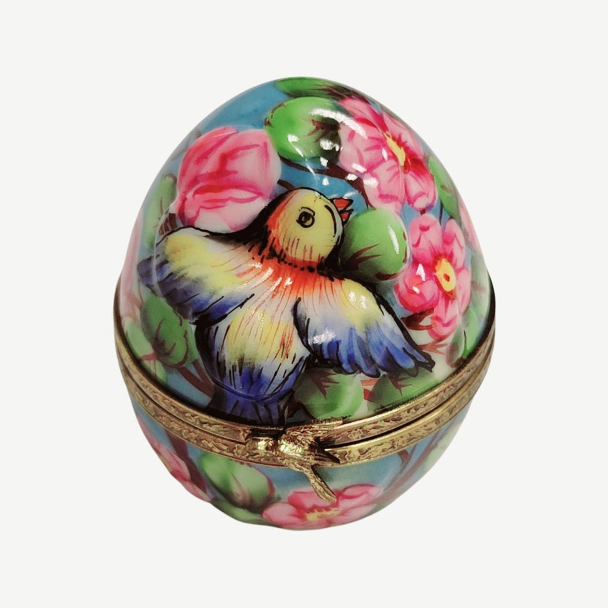 Gift idea for someone who loves France: Egg Bird Flowers Limoges box