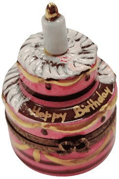 A thoughtful gift for Francophiles: the Birthday Cake with Candle Limoges porcelain