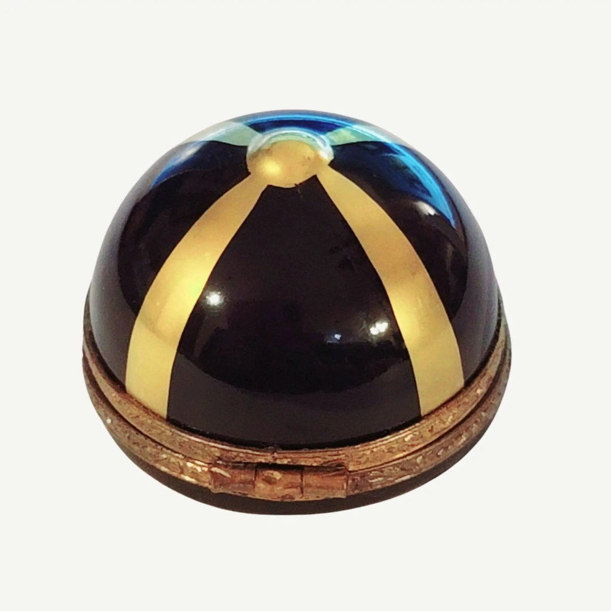 A thoughtful gift for Francophiles: the Black Jockey Der Horse Hat Limoges box
