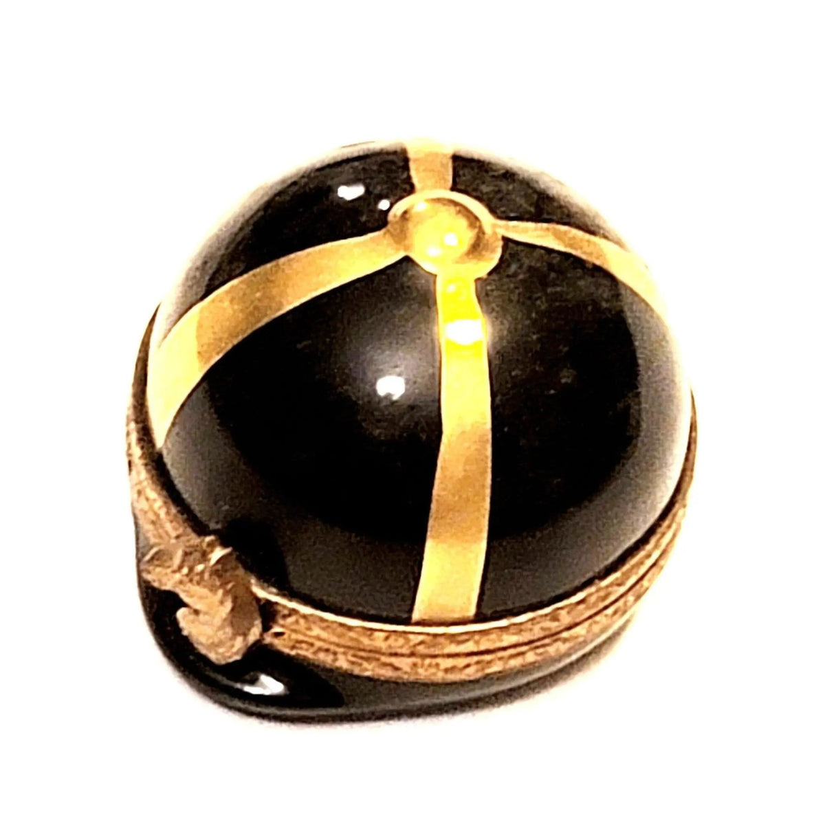 Genuine Black Jockey Der Horse Hat Limoges box painted by hand in France, from Limoges Boutique