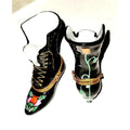 Authentic Black Rose Victorian Boot Limoges box, hand-painted in France, from Limoges Boutique