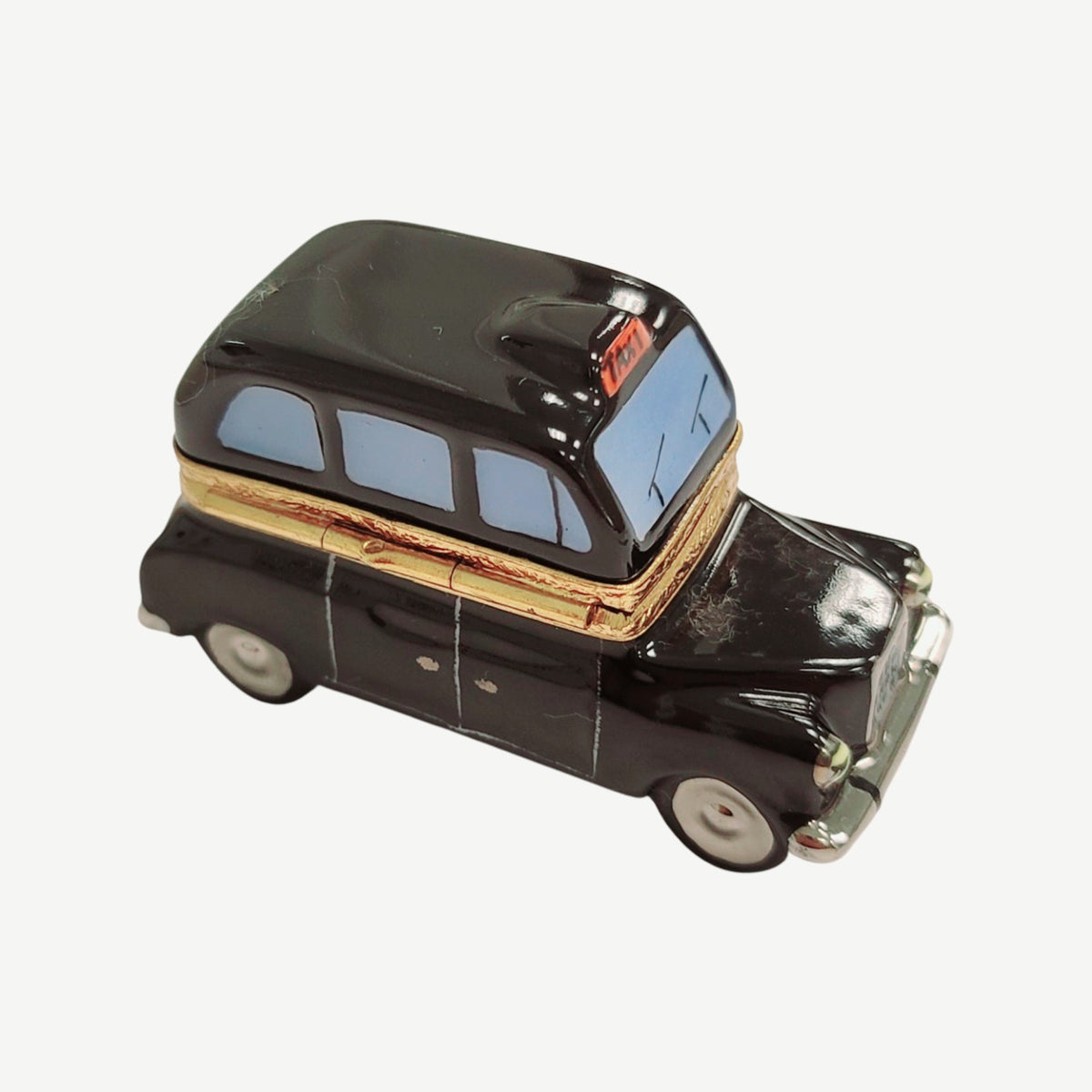Black Taxi Figurine Limoges Box, view 3