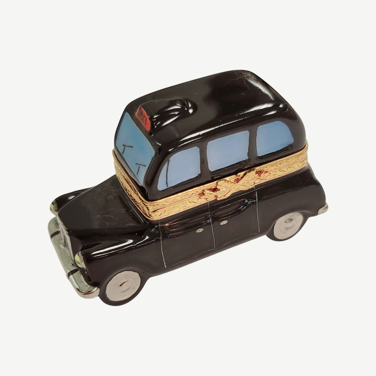Black Taxi Figurine Limoges Box, view 4