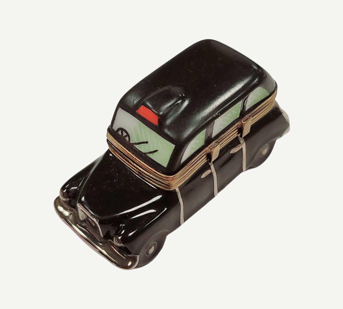 Black Taxi Limoges Box Figurine for Urban Collectors, view 7