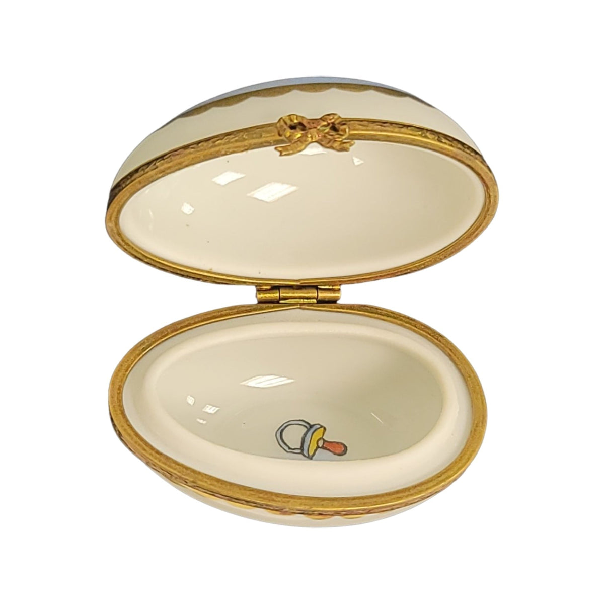 The Blue Baby Egg, a Limoges keepsake with true French charm
