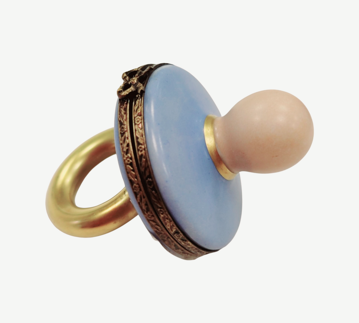 A thoughtful gift for Francophiles: the Blue Pacifier for Baby Limoges box