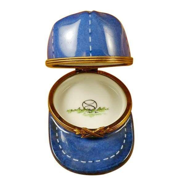 Markings on the base of the Blue Baseball Hat Limoges box, a sign of French origin