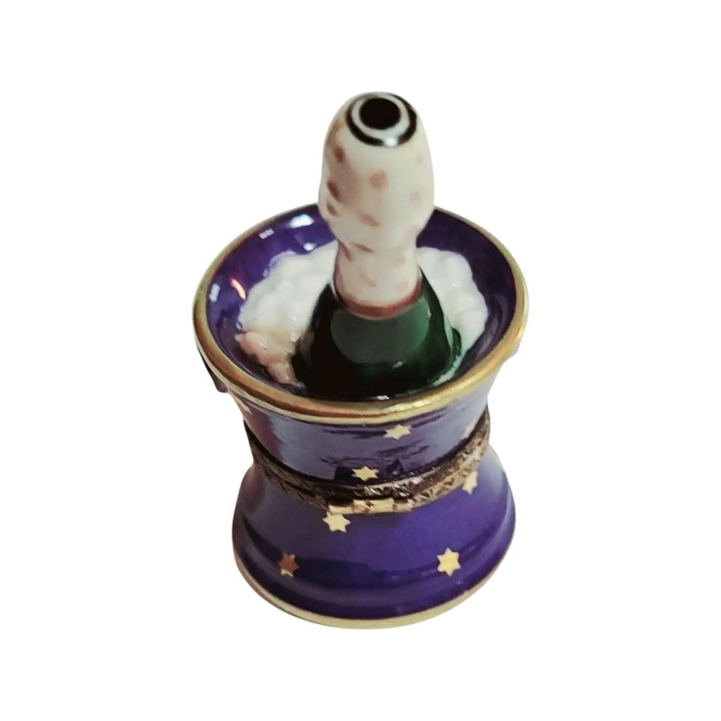 A thoughtful gift for Francophiles: the Blue Bucket of Brut Champagne on Ice Limoges box
