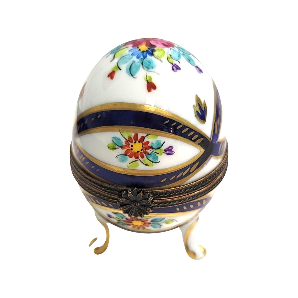 Blue Footed Egg Limoges Porcelain Box for Collectors, view 4