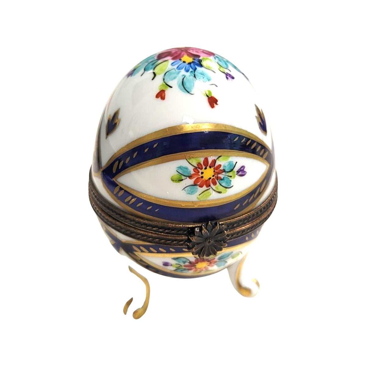 Blue Footed Egg Limoges Porcelain Box for Collectors, view 5