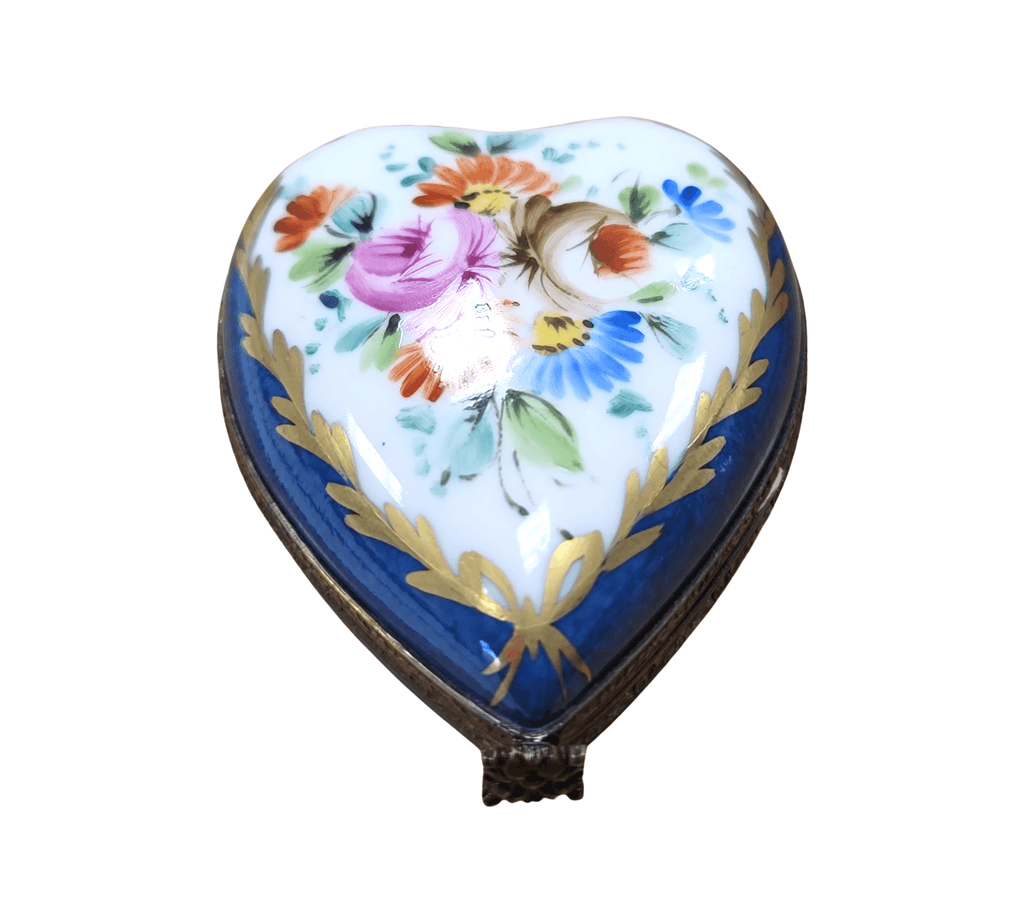 Blue Heart Perfume Bottle Limoges Box, view 3