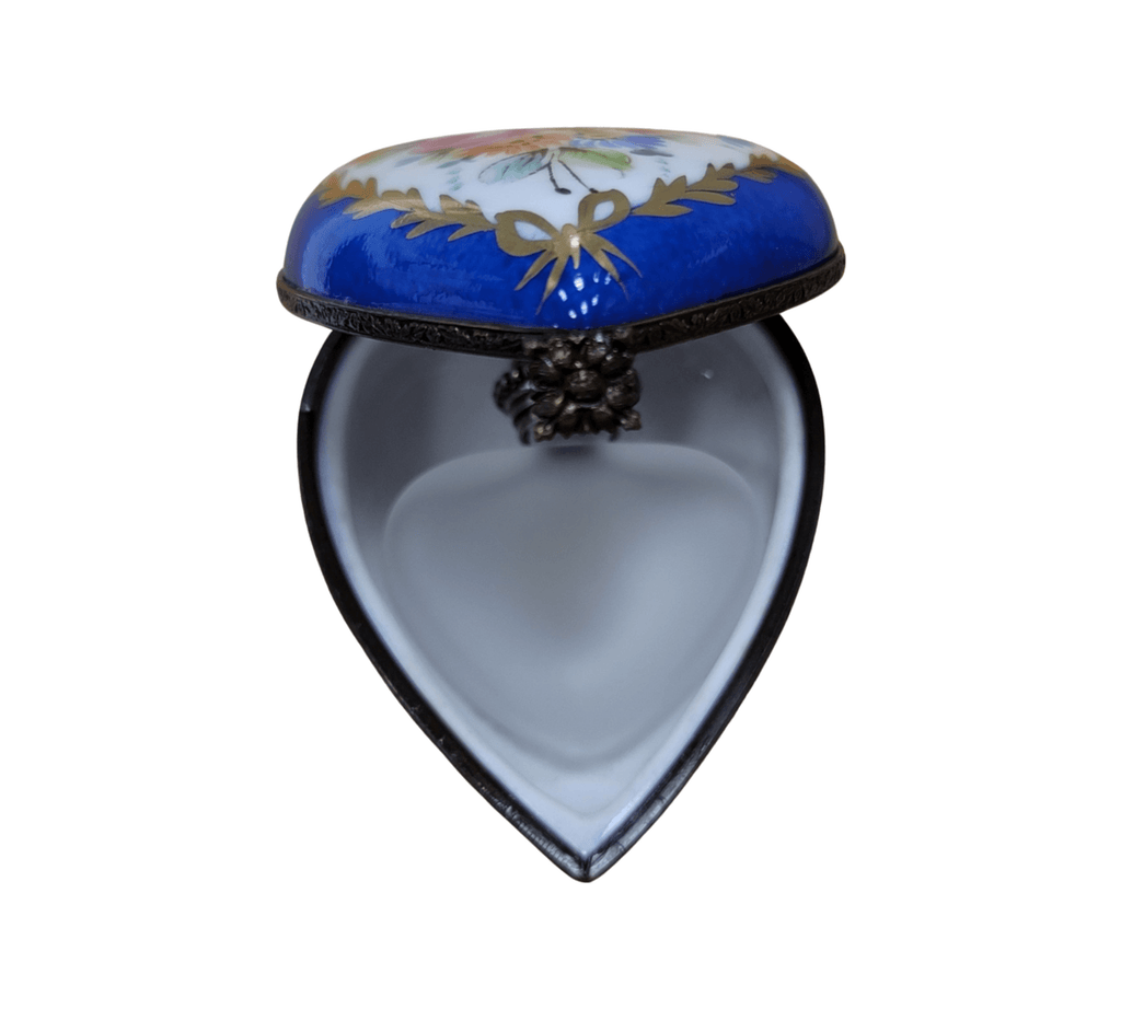 Blue Heart Perfume Bottle Limoges Box, view 4
