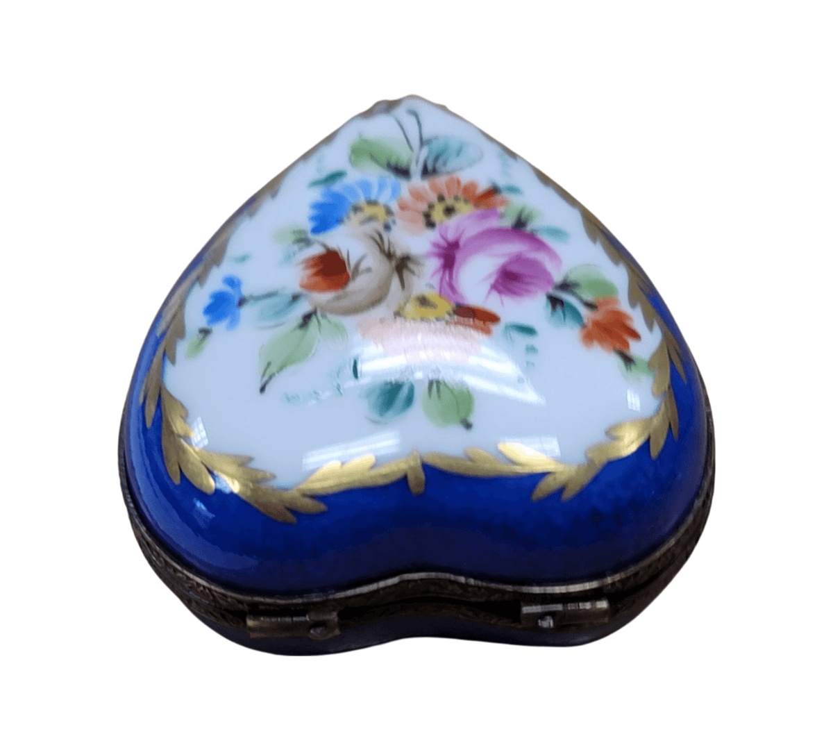 Blue Heart Perfume Bottle Limoges Box, view 6