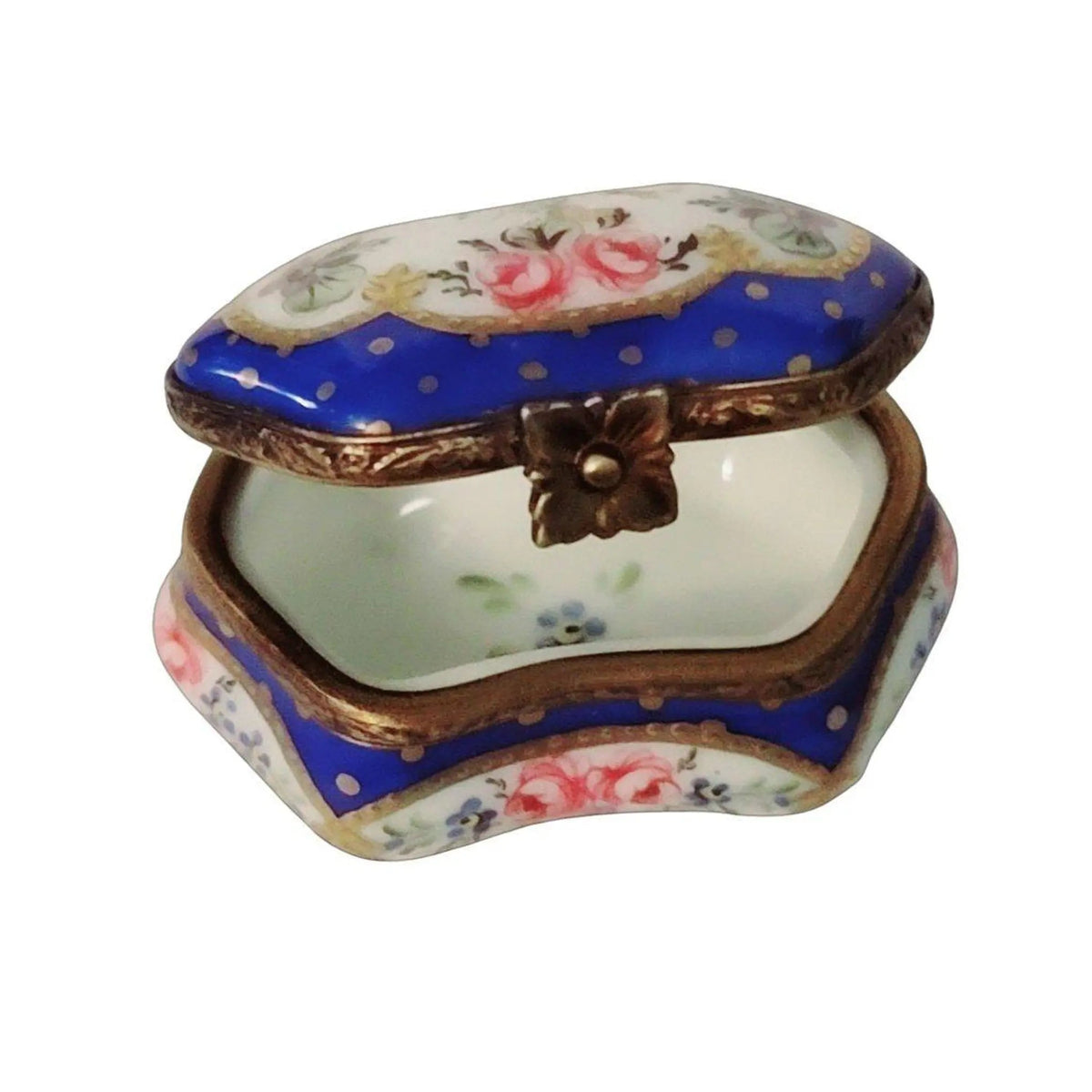Blue Hexa Traditional Porcelain Art Object Decor, view 2