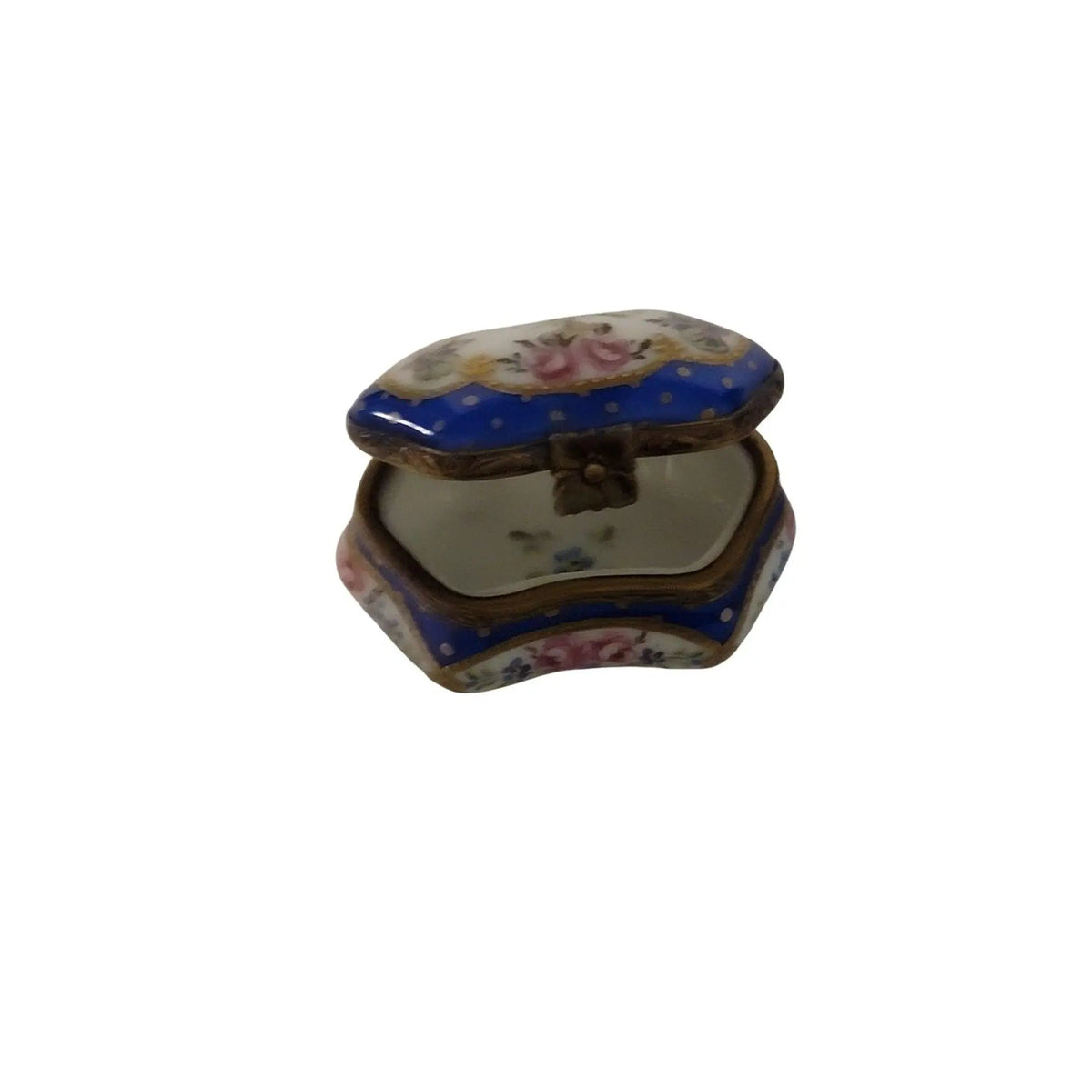 Blue Hexa Traditional Porcelain Art Object Decor, view 3