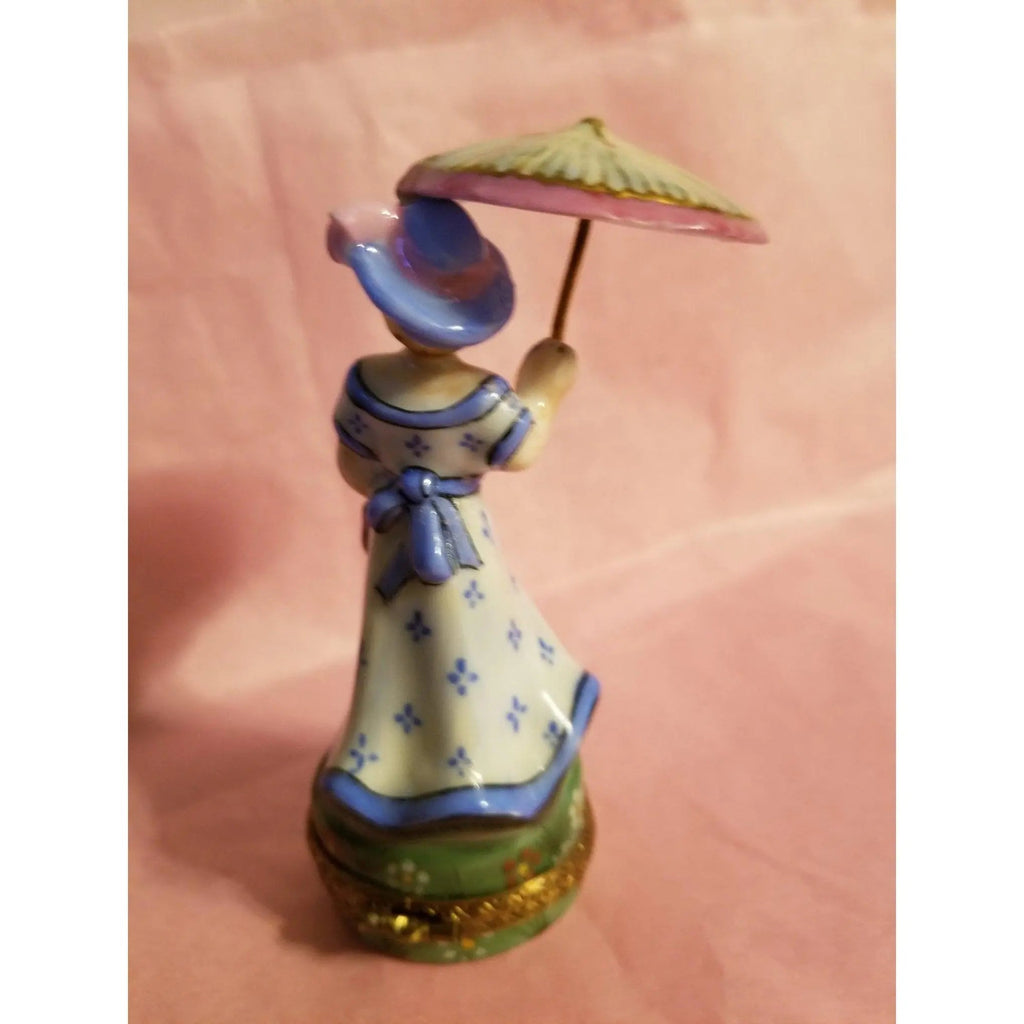 Woman Umbrella Parasol Blue Monet Box, view 11