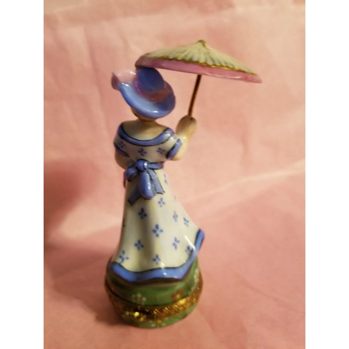 Woman Umbrella Parasol Blue Monet Box, view 11