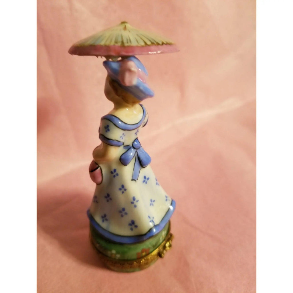 Woman Umbrella Parasol Blue Monet Box, view 12