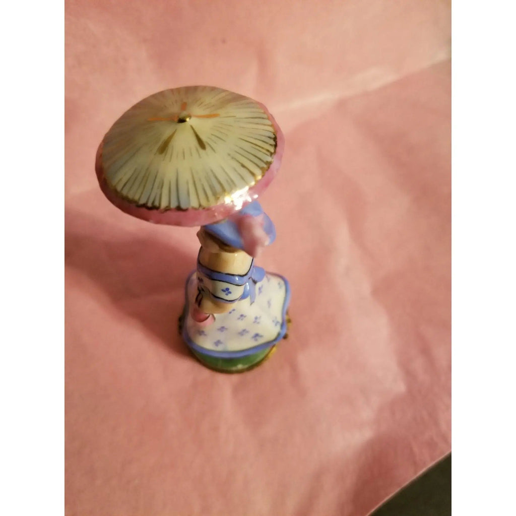 Woman Umbrella Parasol Blue Monet Box, view 14