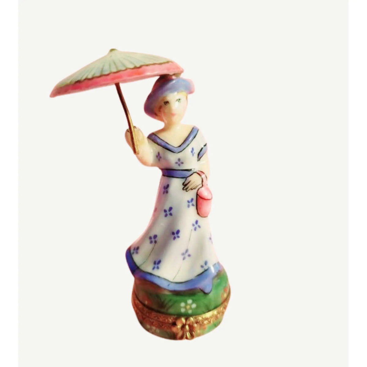 Woman Umbrella Parasol Blue Monet Box, view 7