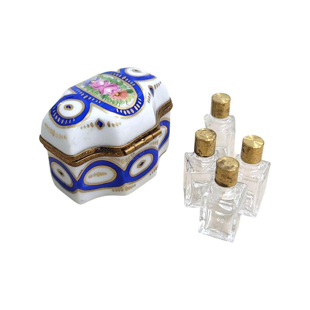 4 Perfume Blue Limoges box, an heirloom-quality piece for collectors