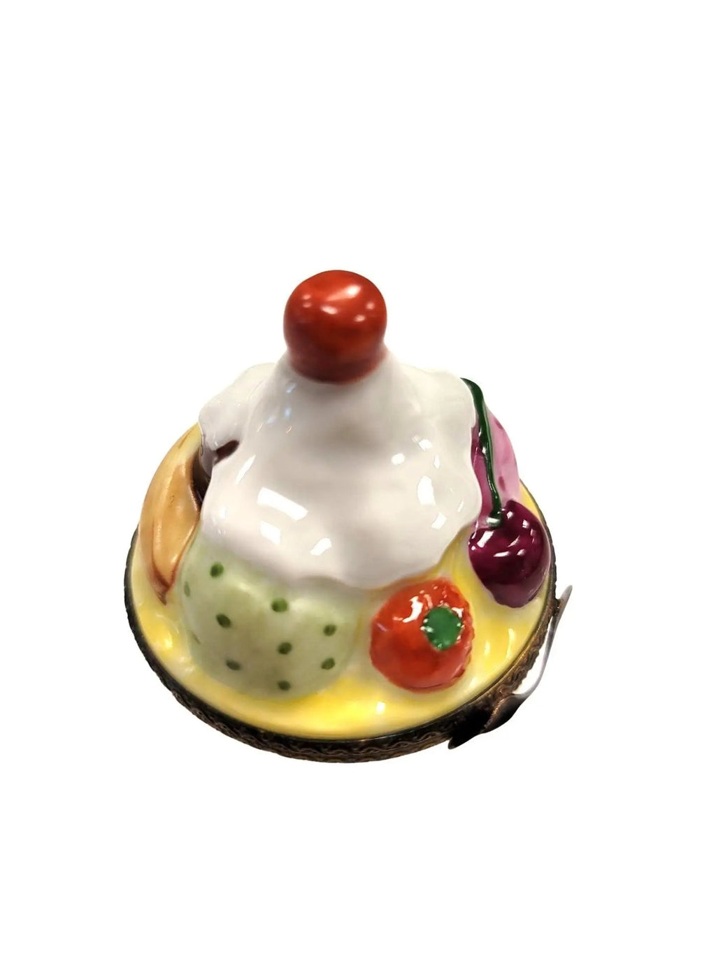 Bowl of Ice Cream Sunday Limoges Box Figurine, view 3