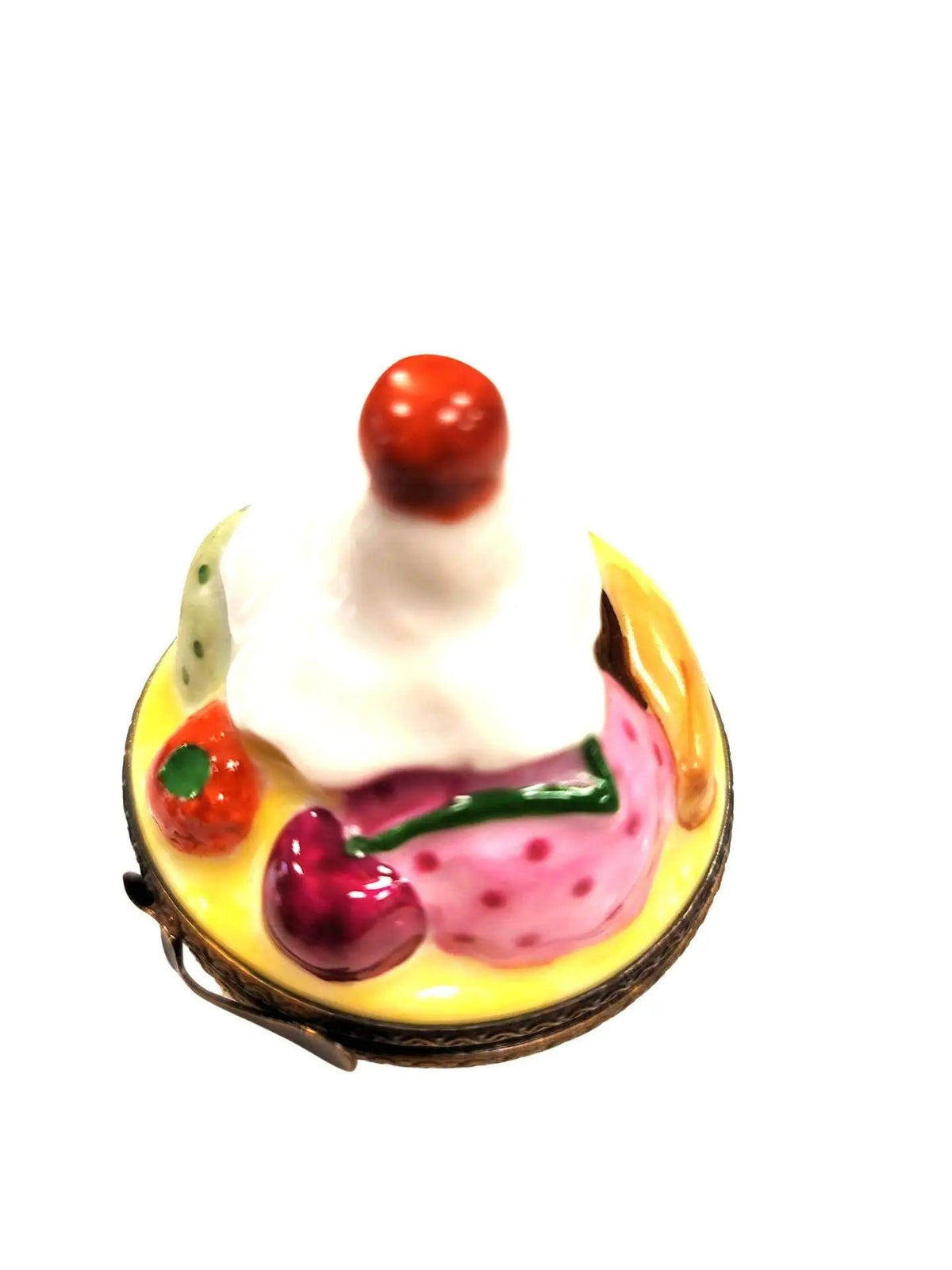 Bowl of Ice Cream Sunday Limoges Box Figurine, view 5
