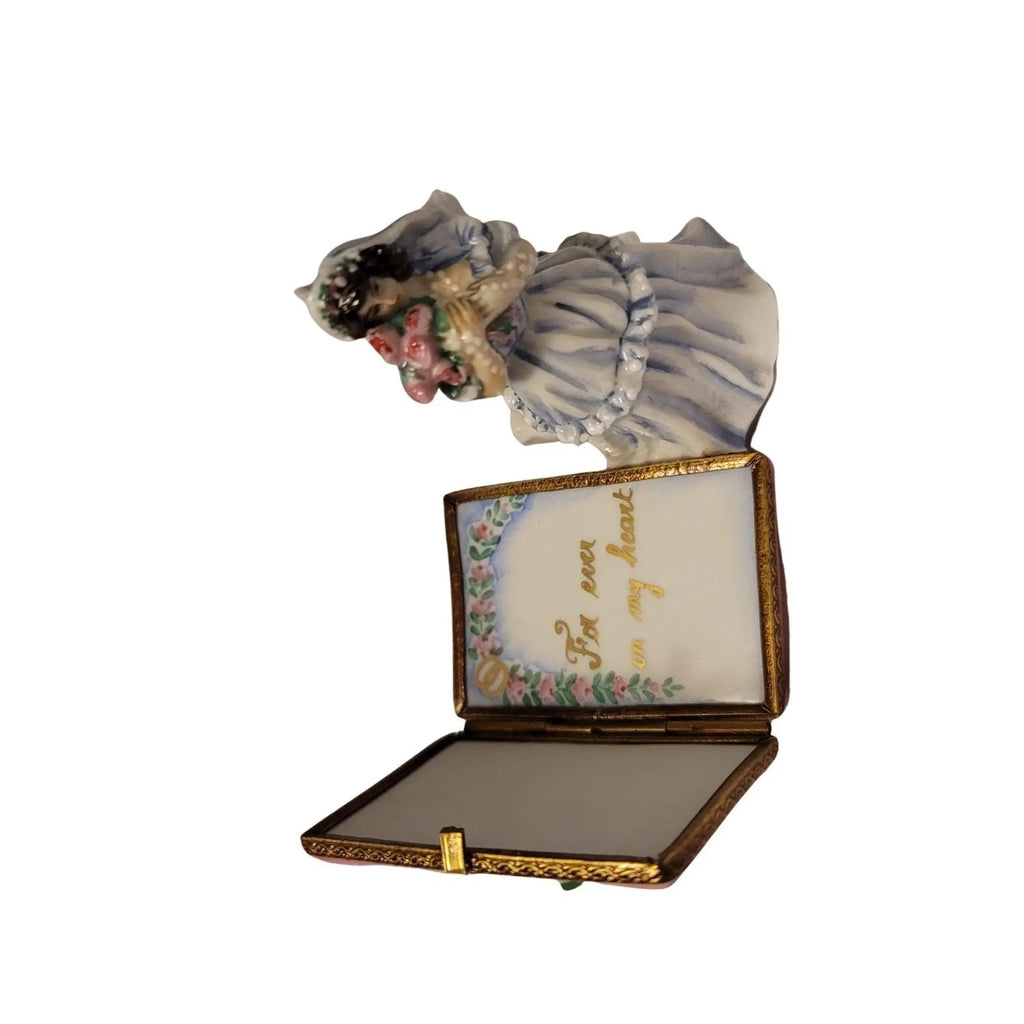 The Bride Wedding Anniversary with Bride, a Limoges keepsake with true French charm