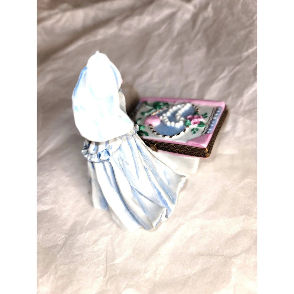 Bride Wedding Anniversary with Bride Limoges box painted by hand in Limoges, France, a gift to treasure