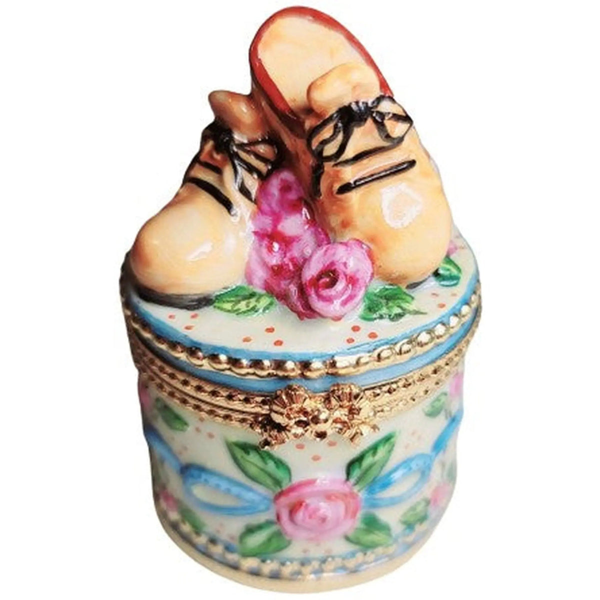 The Brown Baby Shoes No. 1 of 750, a Limoges keepsake with true French charm