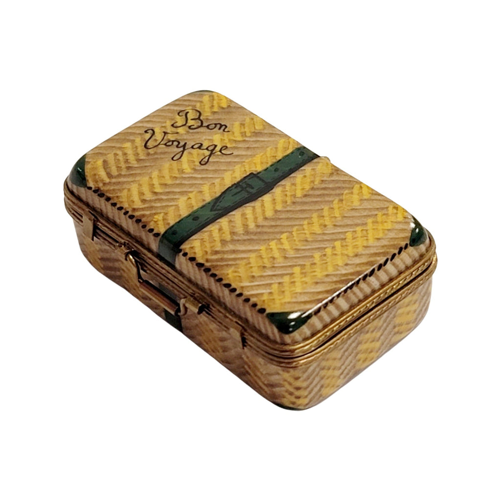 Brown Suitcase Limoges Box for Travel Enthusiasts, view 3