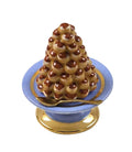 Croquembouche French Pastry Puffs Cake, a hand-painted Limoges porcelain gift