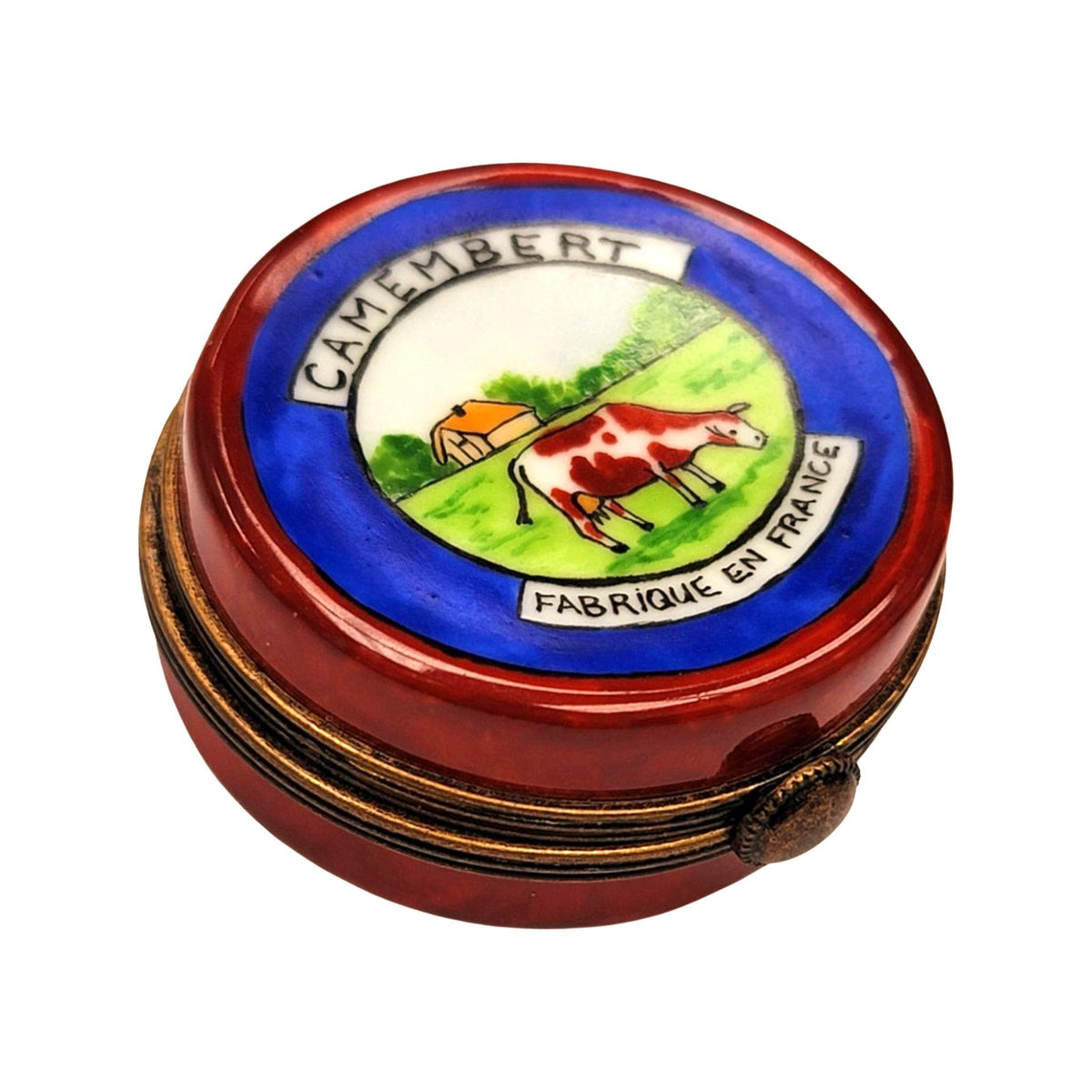 Cambert Cheese Porcelain Limoges Porcelain Art Object Gift, view 4