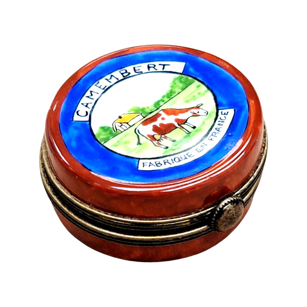 Cambert Cheese Porcelain Limoges Porcelain Art Object Gift, a hand-painted Limoges porcelain gift