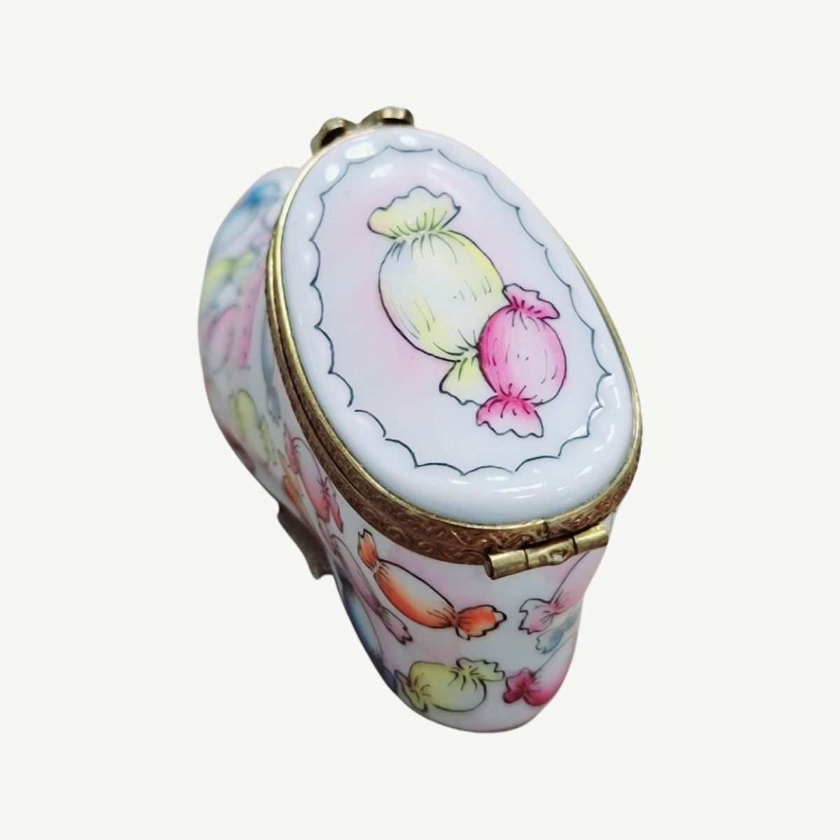 Candy Boot Shoe Fashion Limoges Box Figurine for Collectors, view 5