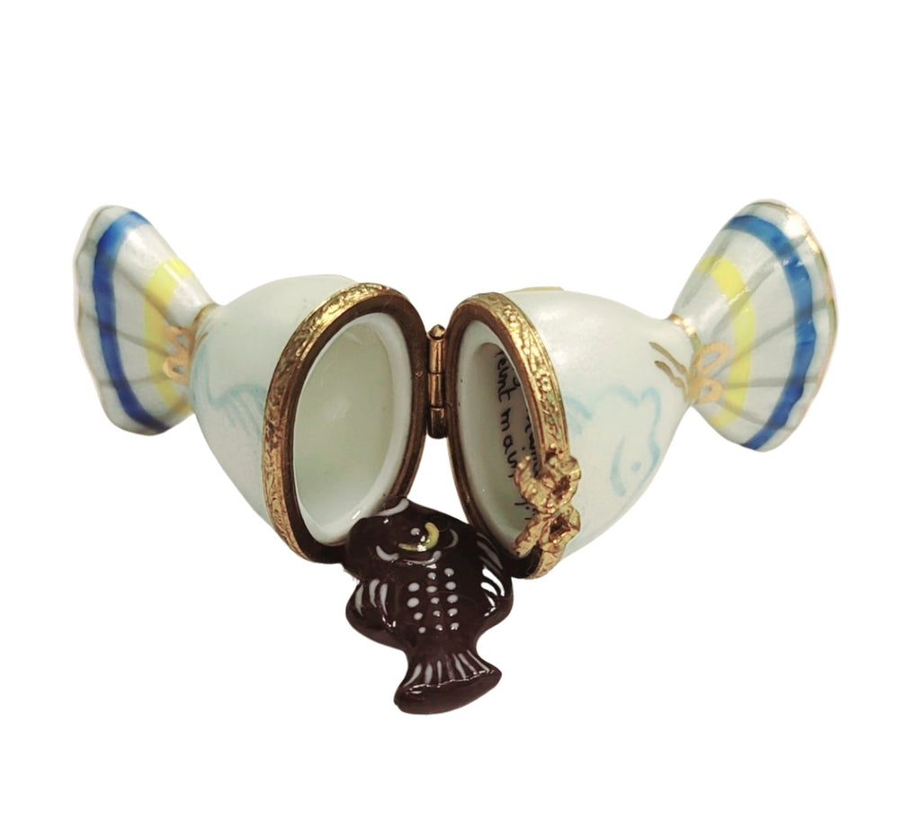 Candy W Fish Inside Porcelain Art Object, view 2