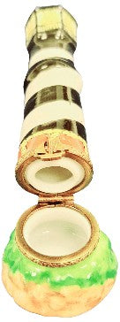 Collectible Cape Hatteras Lighthouse Limoges box with artisan brushwork