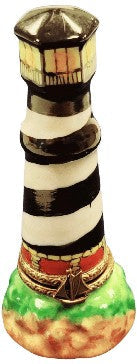 Limoges Boutique presents the Cape Hatteras Lighthouse, a genuine Limoges box painted by hand in France