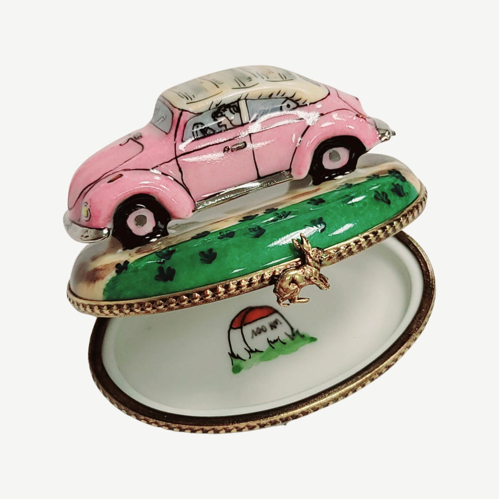 Love Car Hippie Limoges Box Figurine, view 2