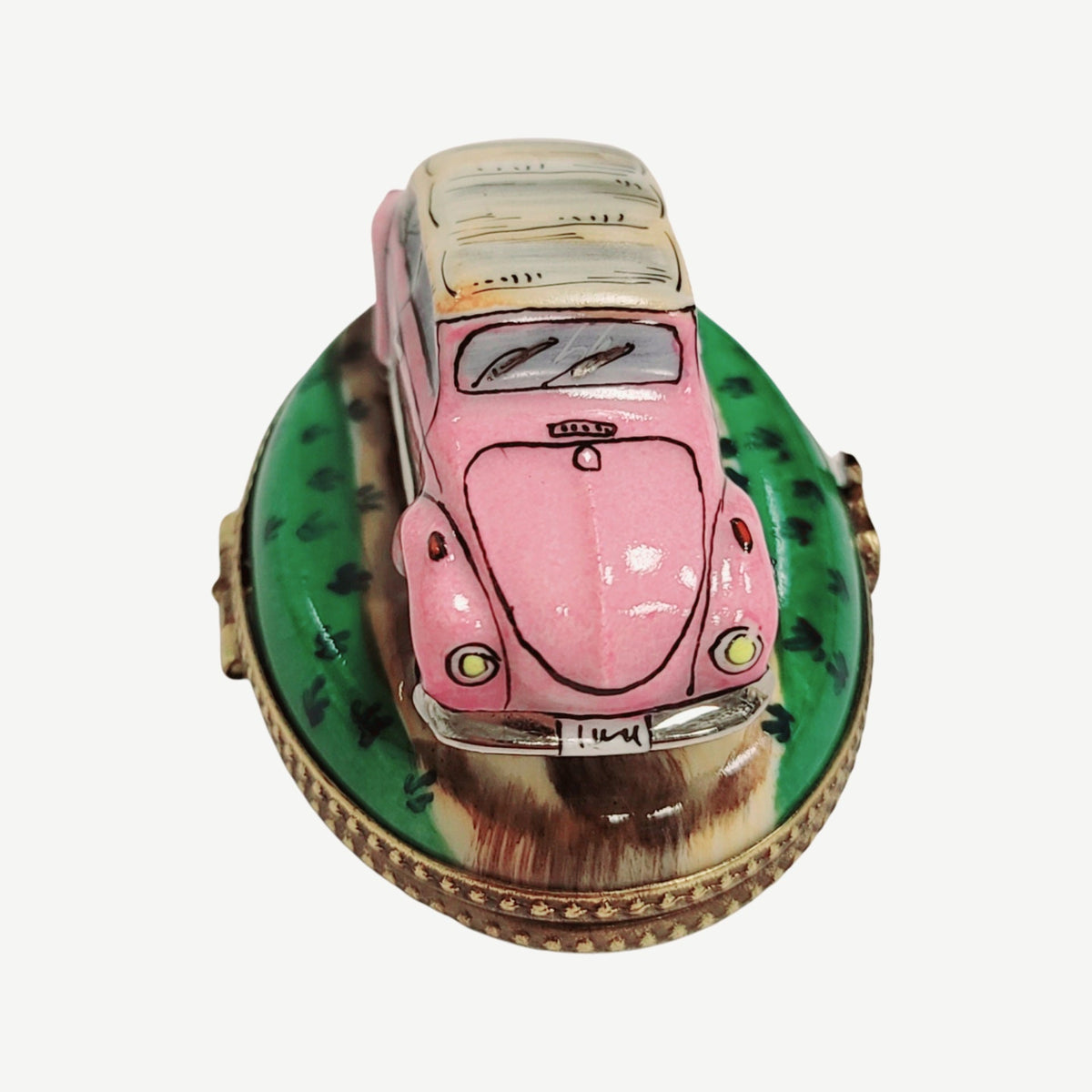 Love Car Hippie Limoges Box Figurine, view 4