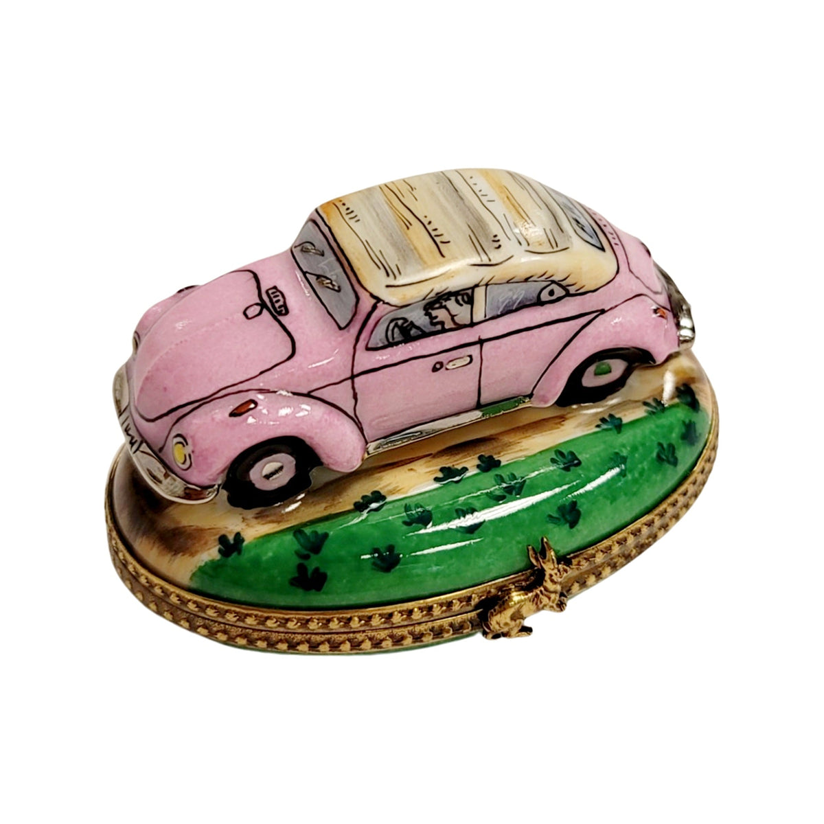 Love Car Hippie Limoges Box Figurine, a hand-painted Limoges porcelain gift