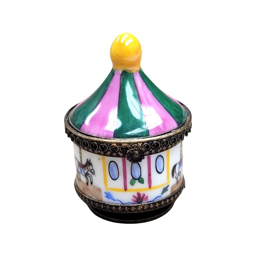 Carousel Limoges Box Gift, a hand-painted Limoges porcelain gift