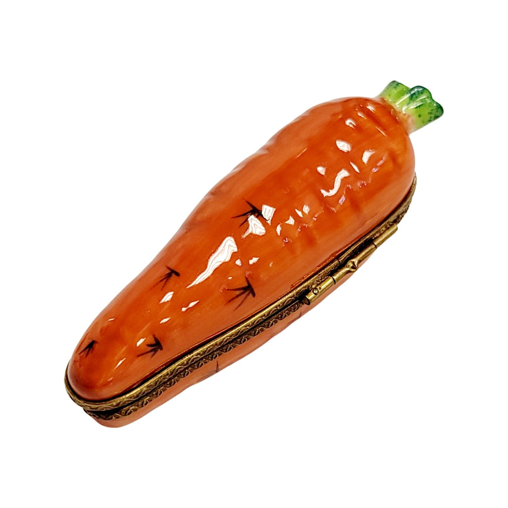 Carrot with Brown Rabbit Limoges Box, view 3
