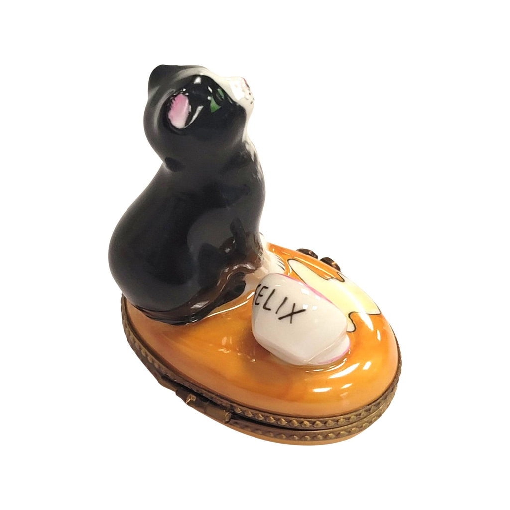 Cat Spilt Milk Limoges Box Figurine, view 2