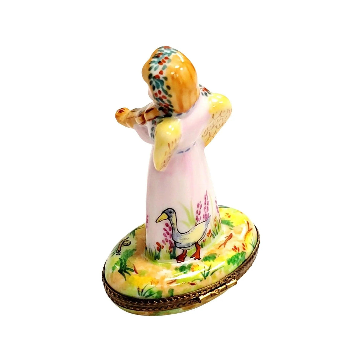 The Angel with Violin Garden of Eden, a Limoges keepsake with true French charm