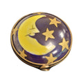 Moon Stars Flat Round, a hand-painted Limoges porcelain gift