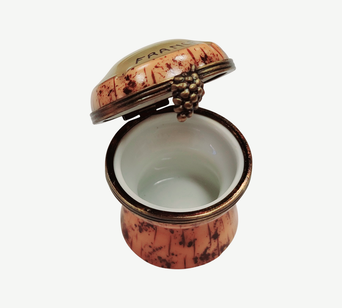 Champagne Cork Limoges Box Figurine, view 2
